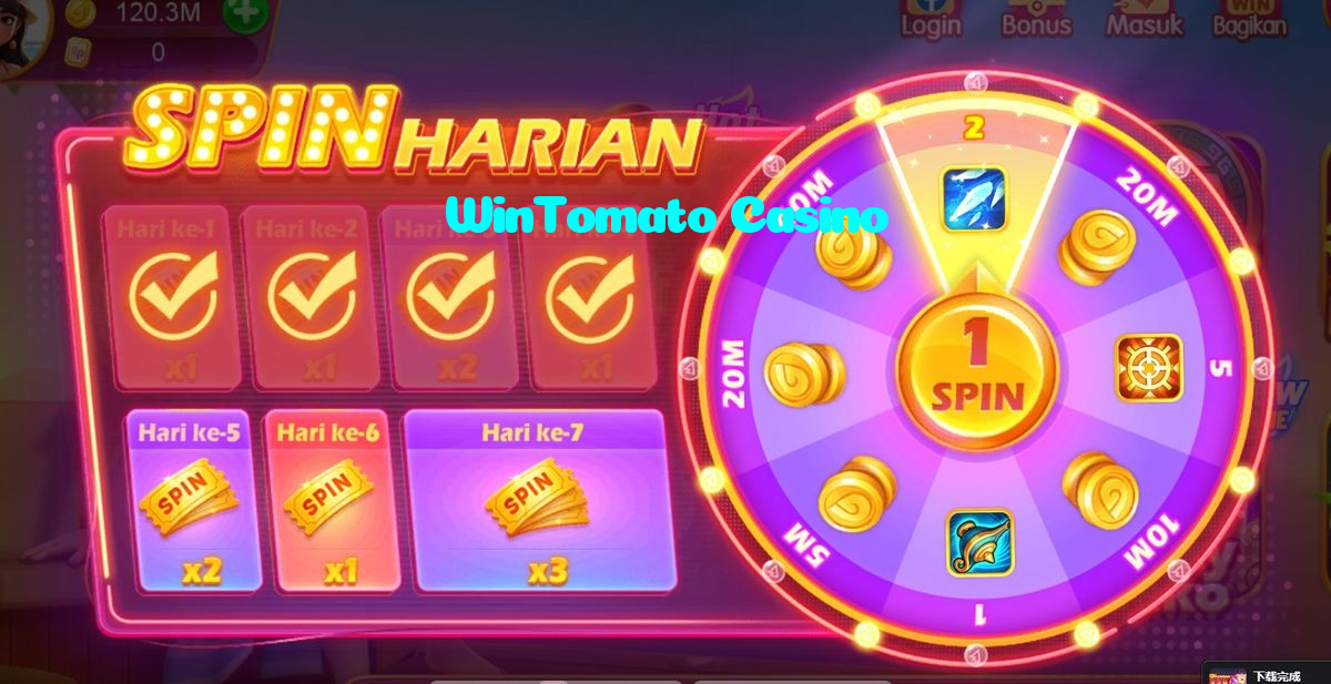 WinTomato Casino casino presented on mobile device in Pakistan with slots and live games
